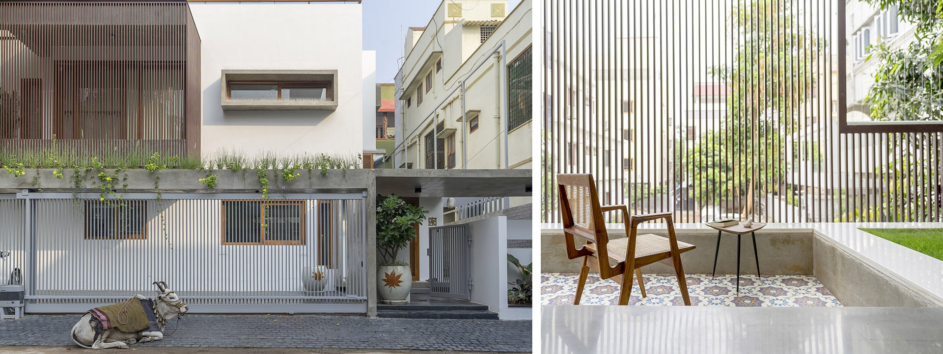 Courtyard House, from the traditional Indian court house in Madras, a place that embraces both nature and family