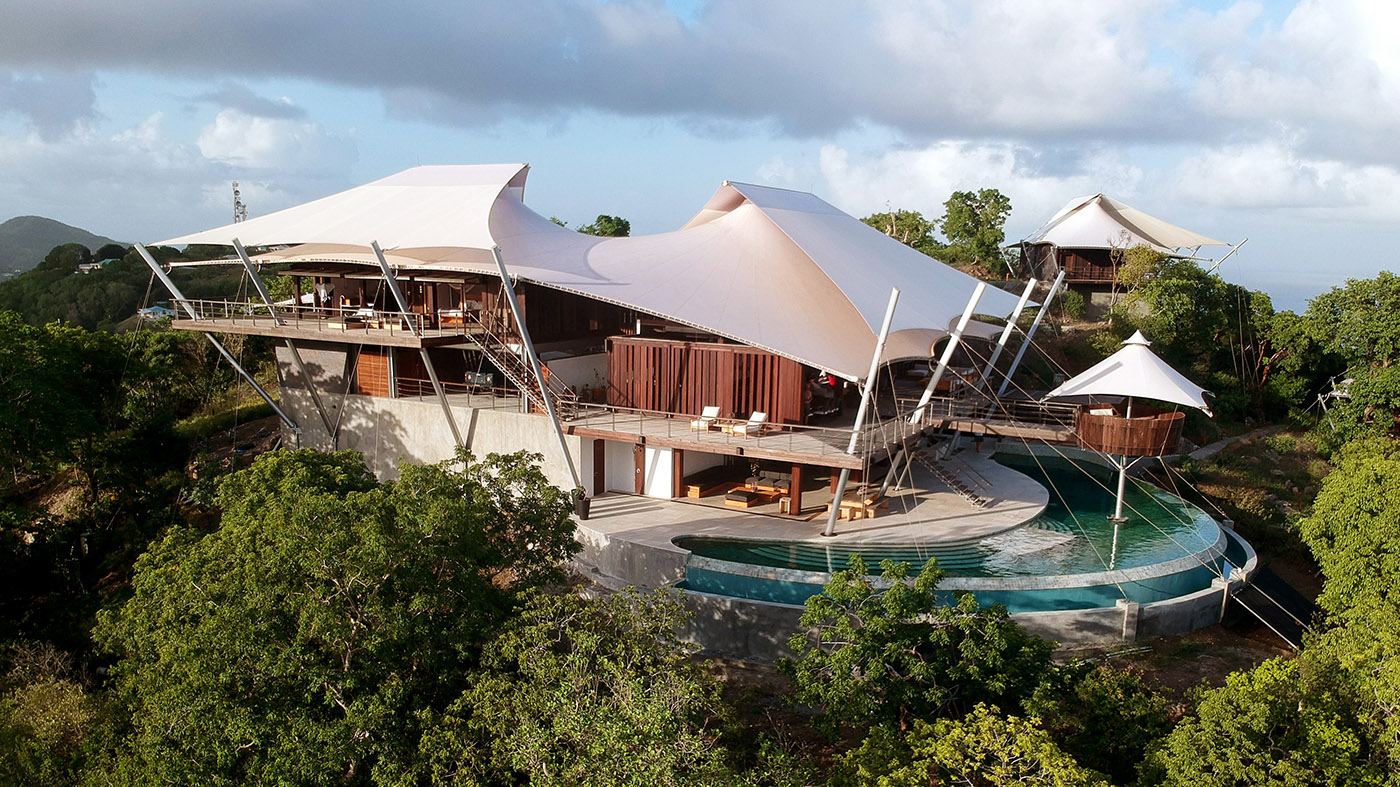 The Sail House: the sailboat which inspires the design of a Californian villa