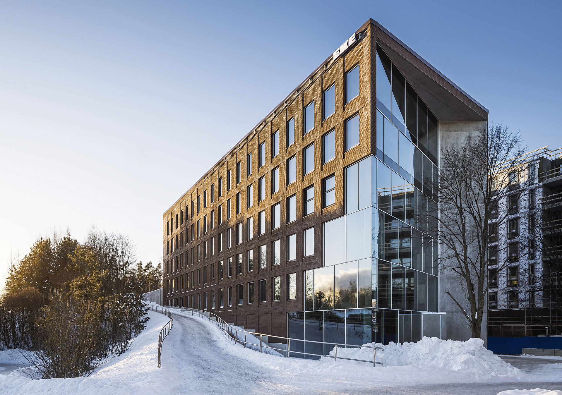 Bricks that reveal the history and windows that look to the future