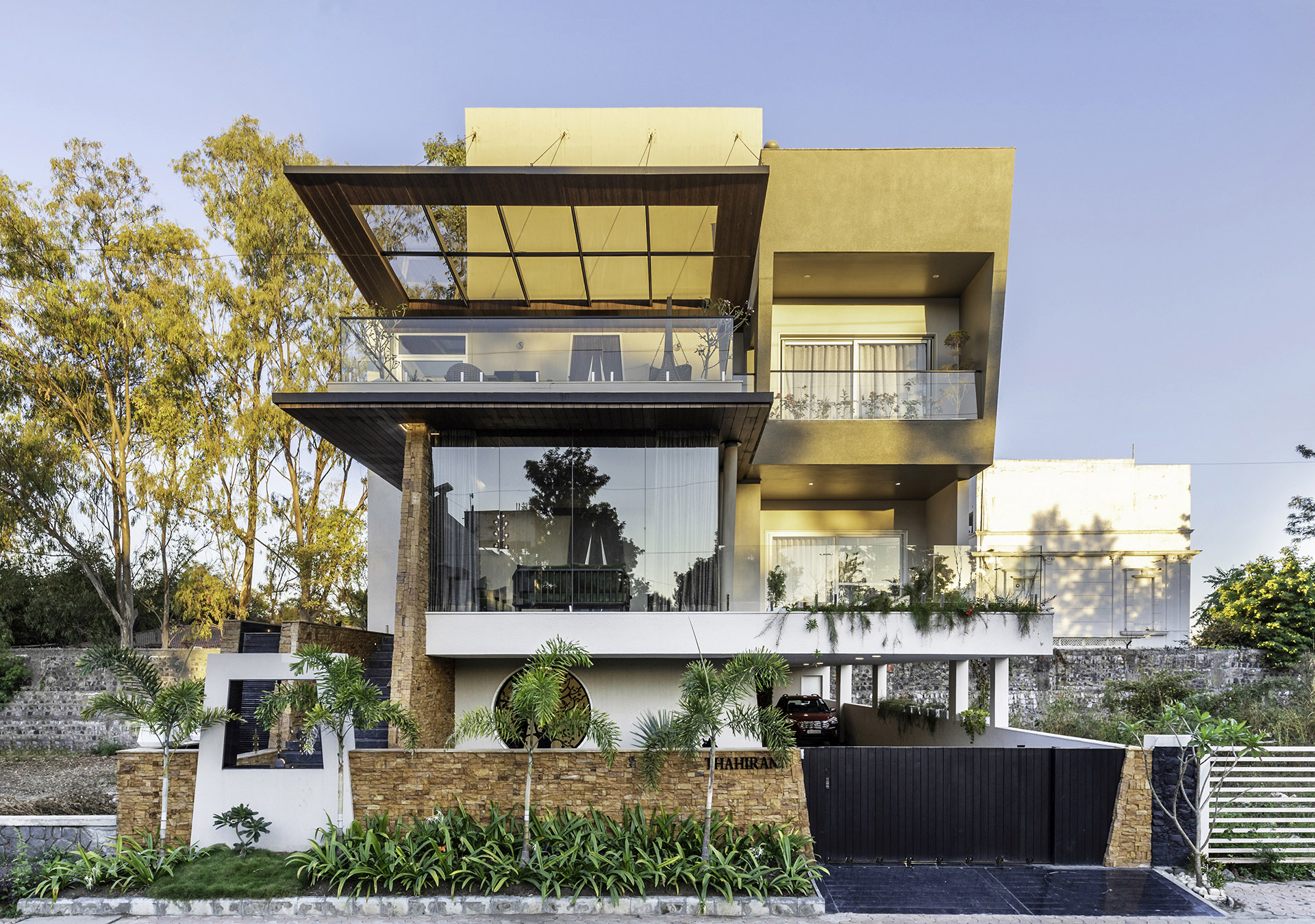 Yellow Stone House and nature-inspired color palette