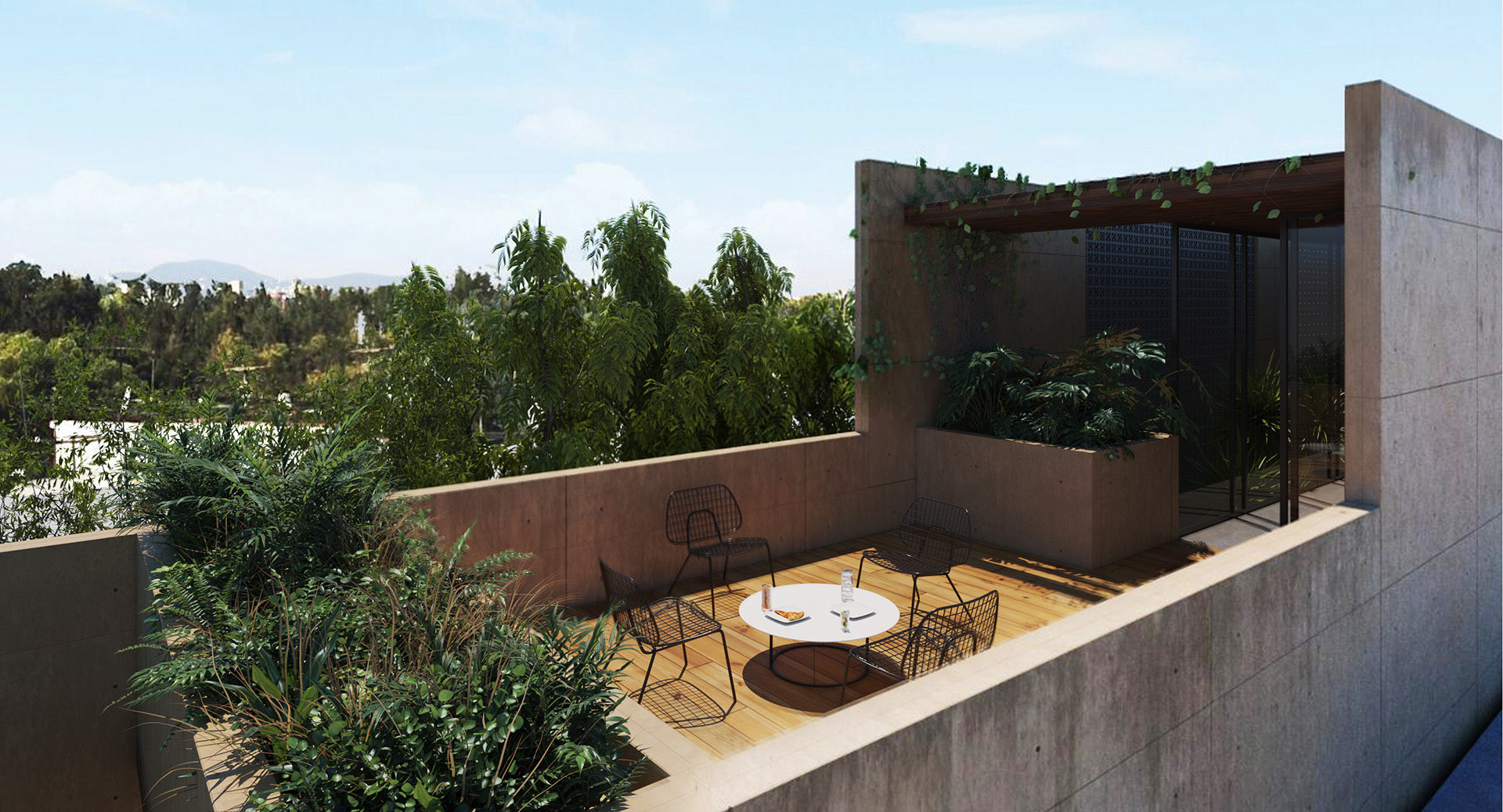 3 patios, 4 meters, 3 spaces: Casa 3 Patios