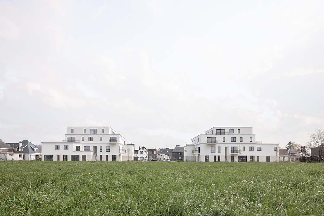 Bâtiments résidentiels Heerweg. Vingt-huit unités d'habitation dans deux volumes dynamiques