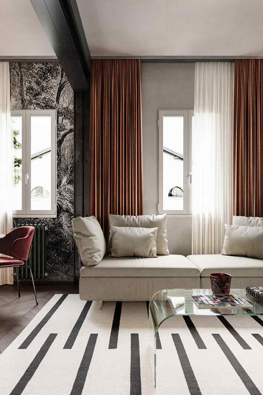 Matilde Apartment: a virtuous furnishing showroom home