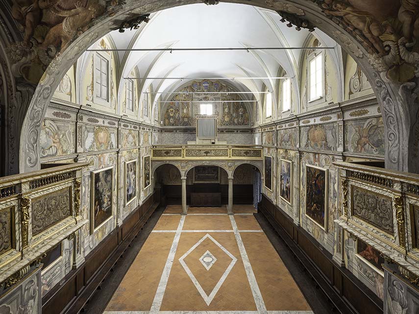 Restauración del Oratorio degli Angeli Custodi, un tesoro barroco escondido.