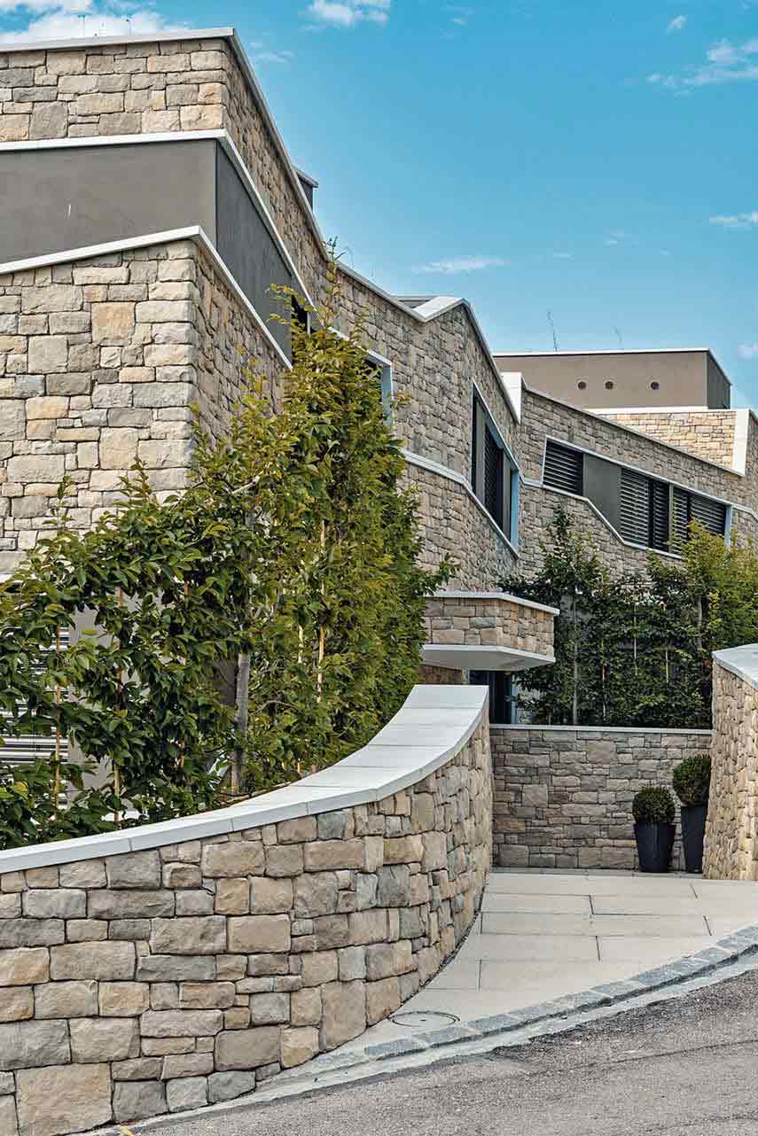 Life among the Vineyards: the stone provides a perfect integration into the landscape