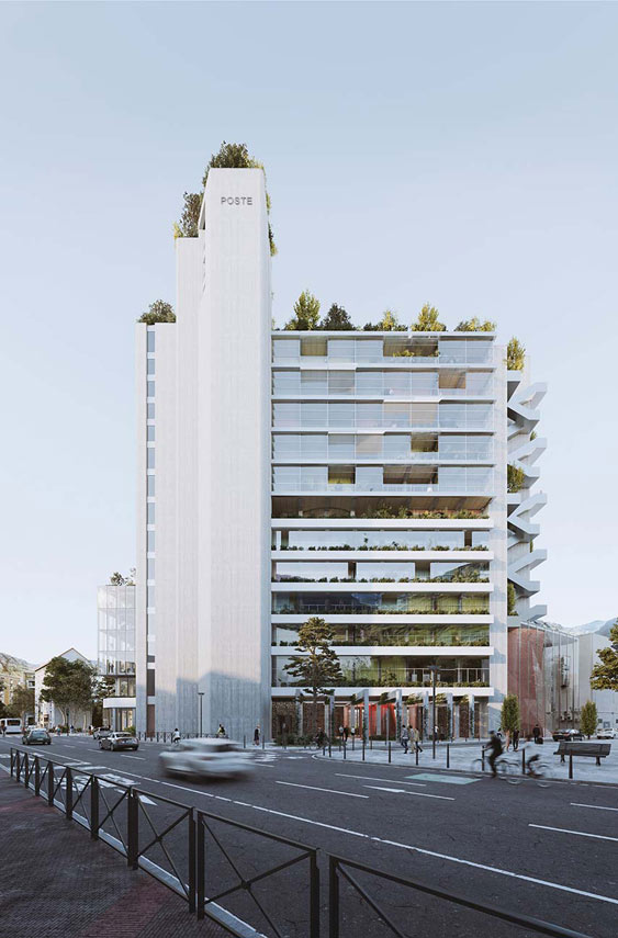 Rehabilitación del edificio Poste en Grenoble. Arquitectura perdurable
