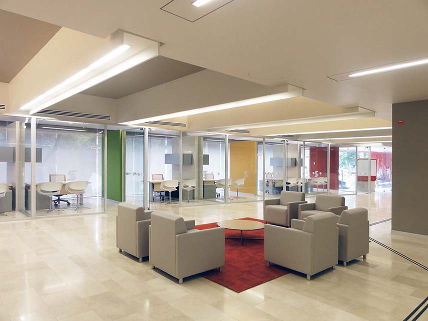 Proyecto de interior de la Sucursal n°1 de Scotiabank en Ciudad de México