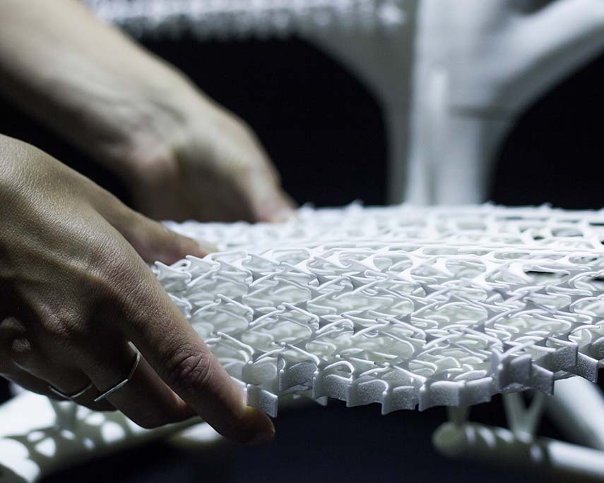 Radiolaria. 3D printed chair born from the wisdom of nature