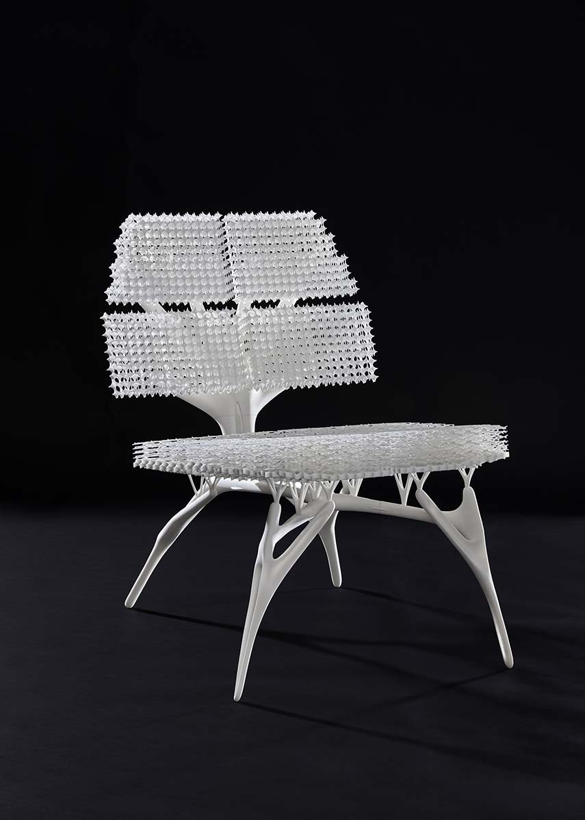 Radiolaria. 3D printed chair born from the wisdom of nature