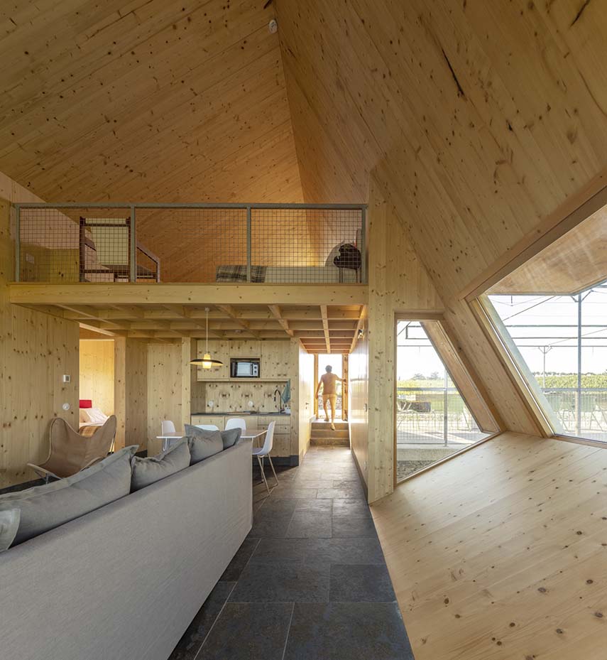 Structure d'accueil pour les visiteurs de la cave Quinta da Faísca