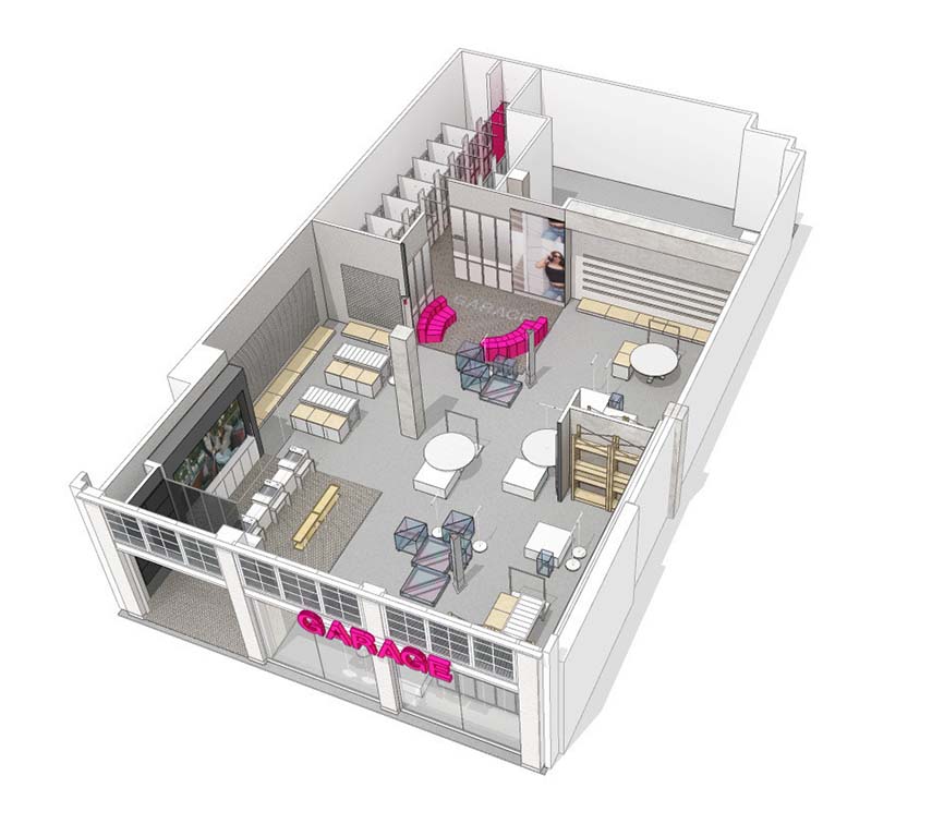 Garage flagship: innovation and design at the heart of Montreal