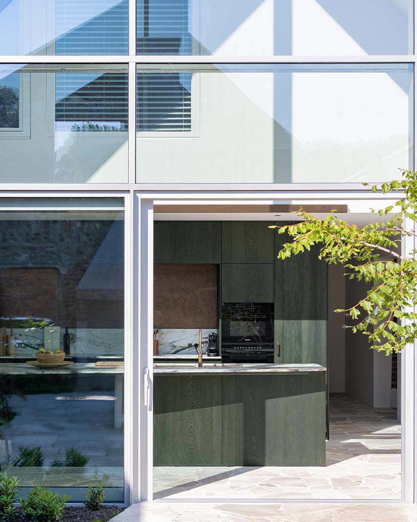 Renouvellement ferme centenaire Ossel. Inversion intérieur et extérieur