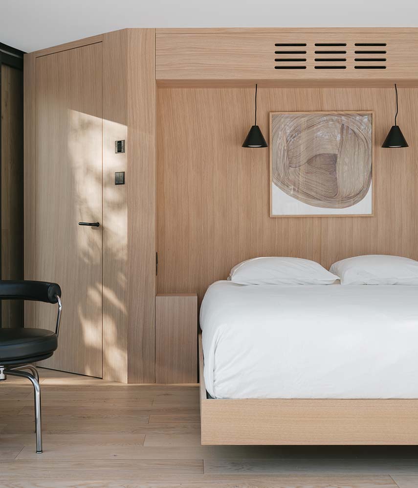 Suite LumiPod5 tra interno ed esterno nella tenuta di  Villa Besson