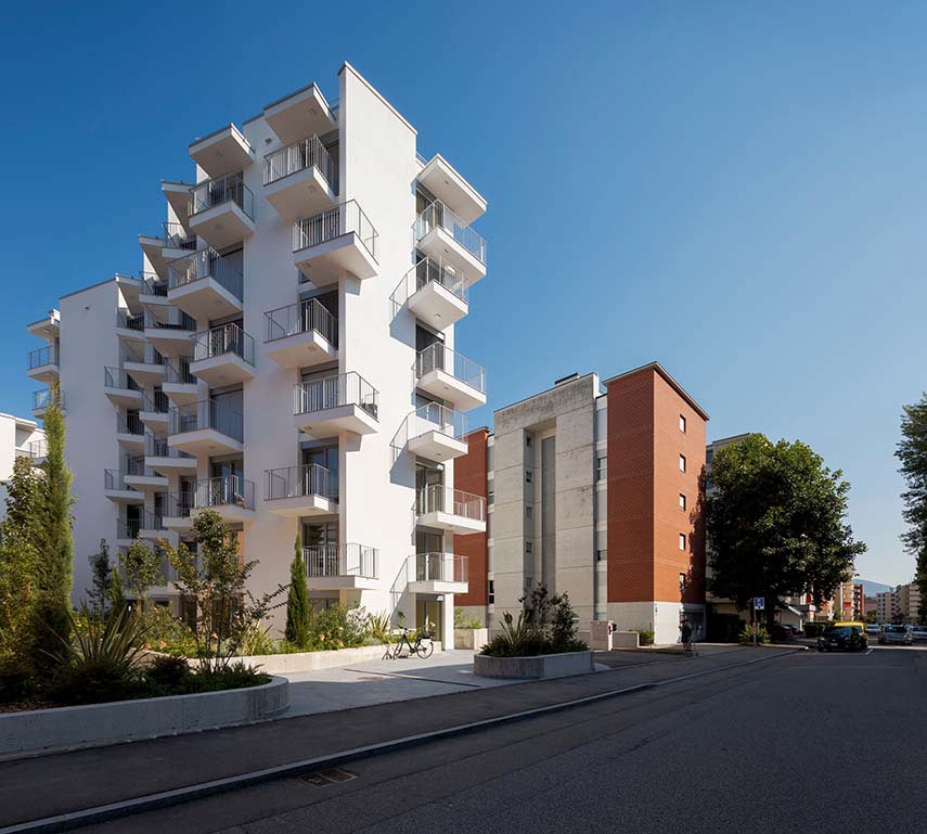 Sleek, dynamic, and jagged volume: the Mater Apartment Building