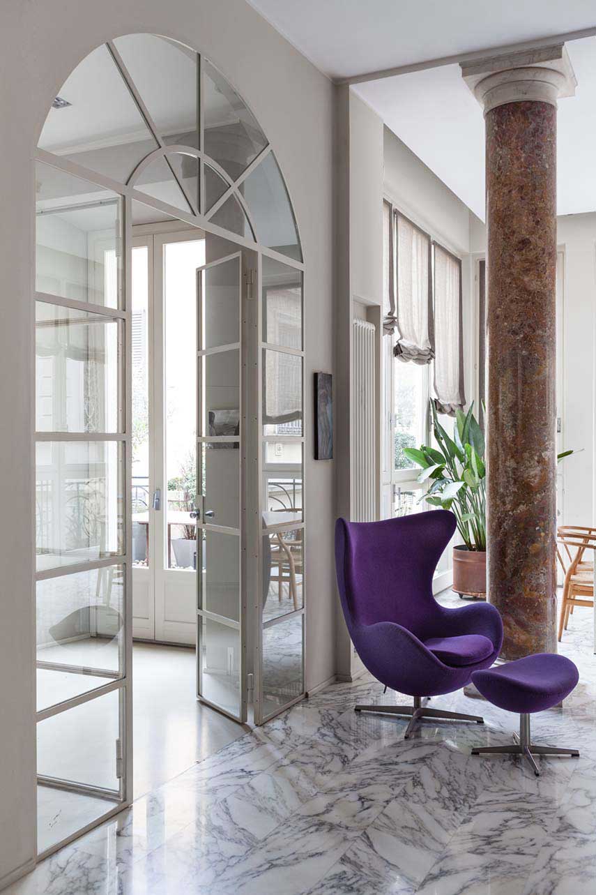 Interni classici e tocchi di design nella Casa dell’Architetto Cutini