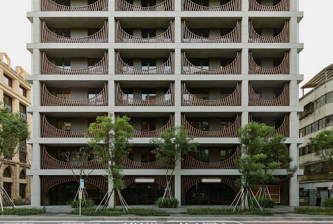 Bâtiment résidentiel à Zhishan: formes archétypales et matériaux de qualité
