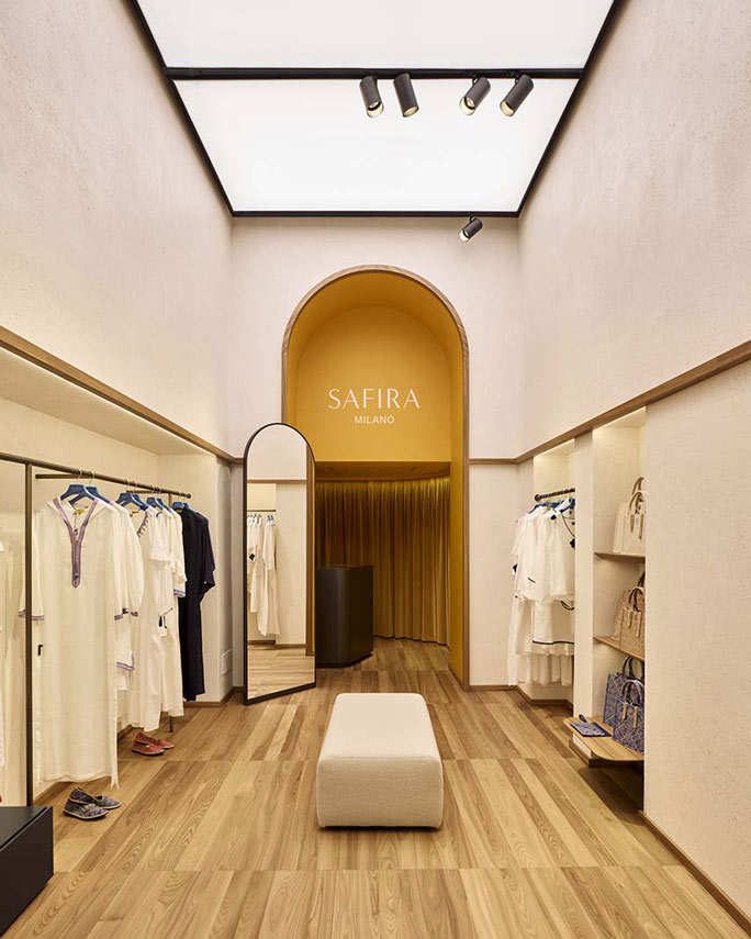 Light, matter, identity: the new boutique Safira Milano