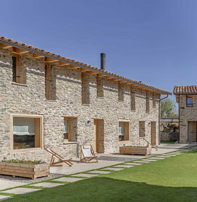 Renovation of house and barns Cal Gall. Energy efficiency and beauty