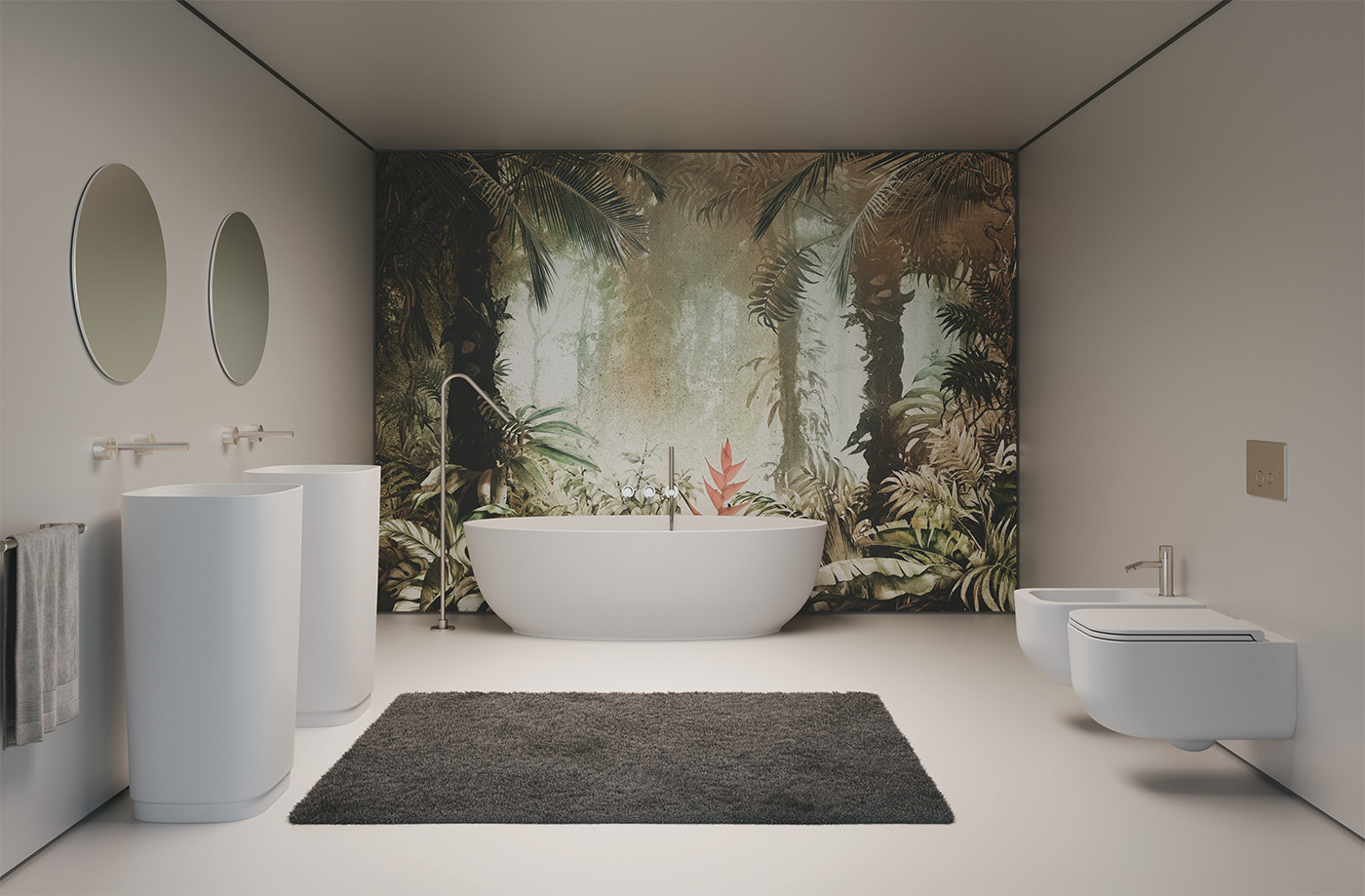 Bagno con sanitari SDR ceramiche