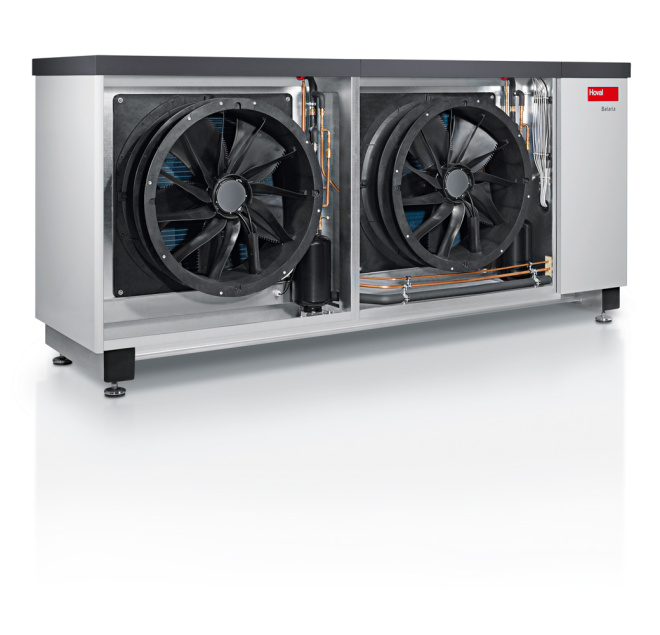 Fan system with Hoval heat pump