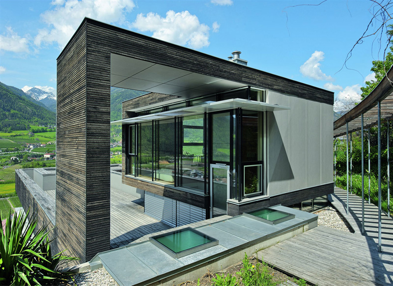 Render 3D edificio residenziale in legno LignoAlp