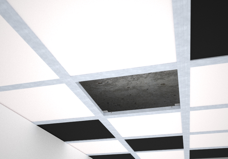 Isolmant false ceiling acoustic correction