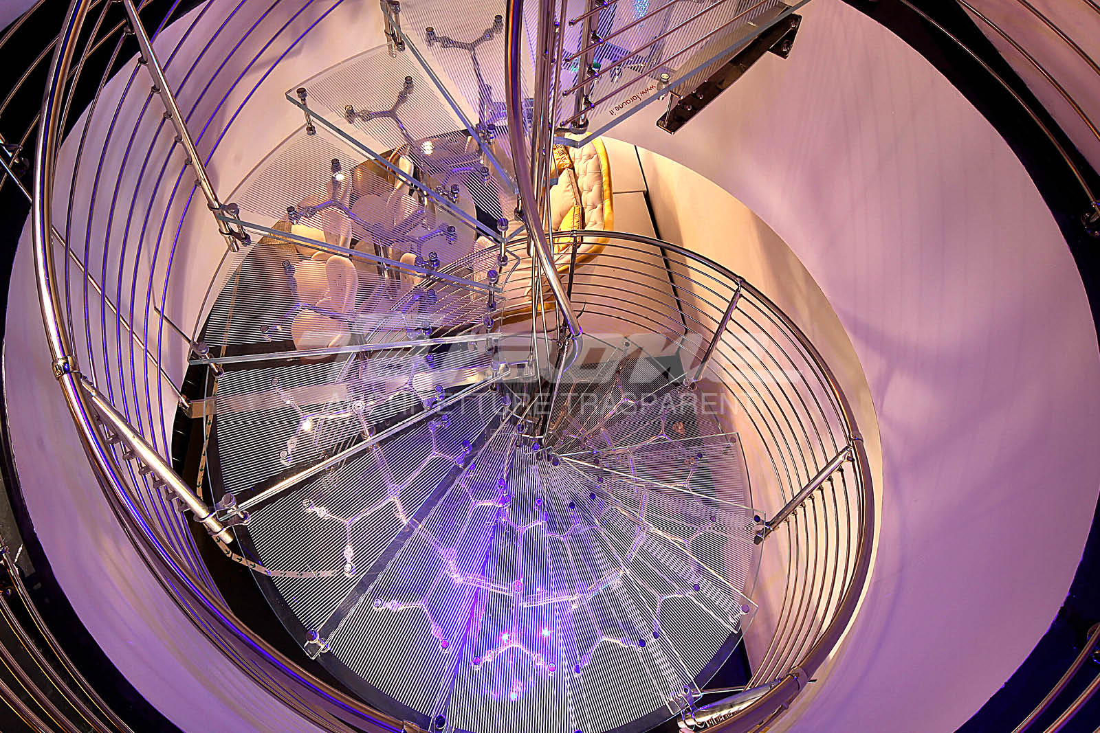 Faraone Titania glass staircase