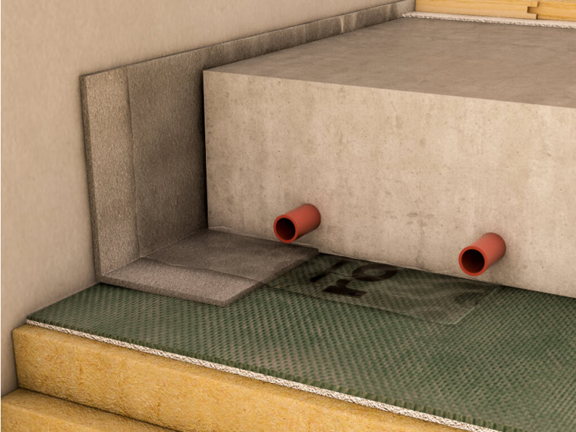 Render Rothoblaas soundproofing foil stratigraphy