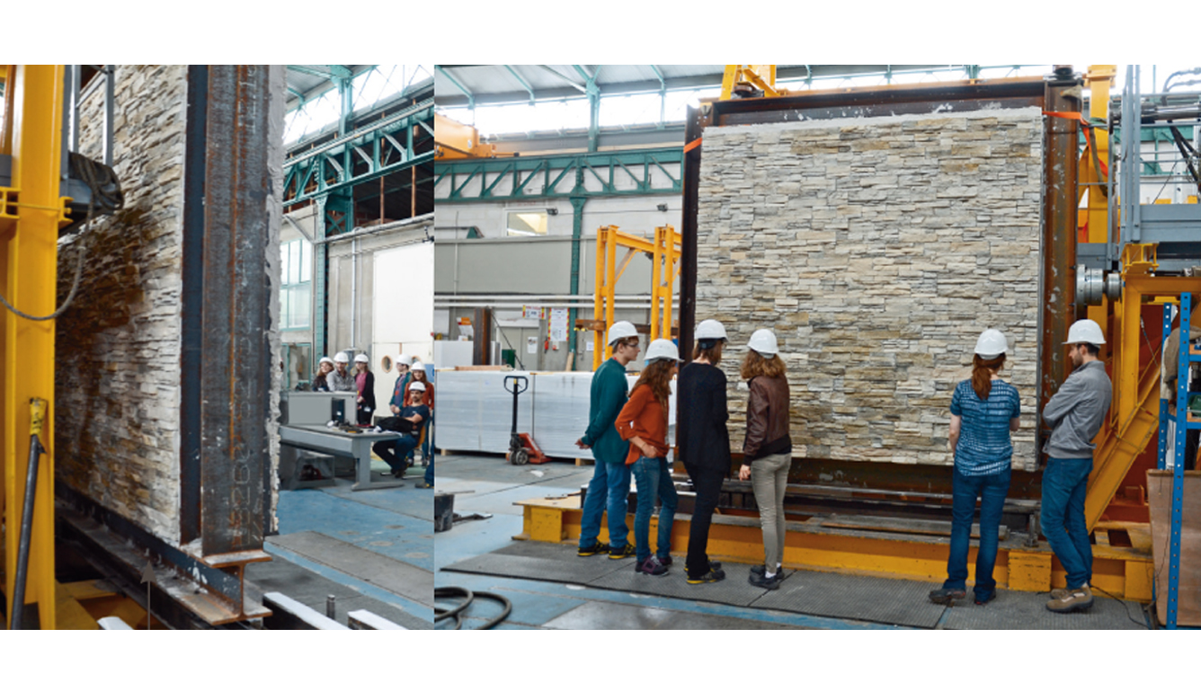 Murogeopietra prove in fabbrica