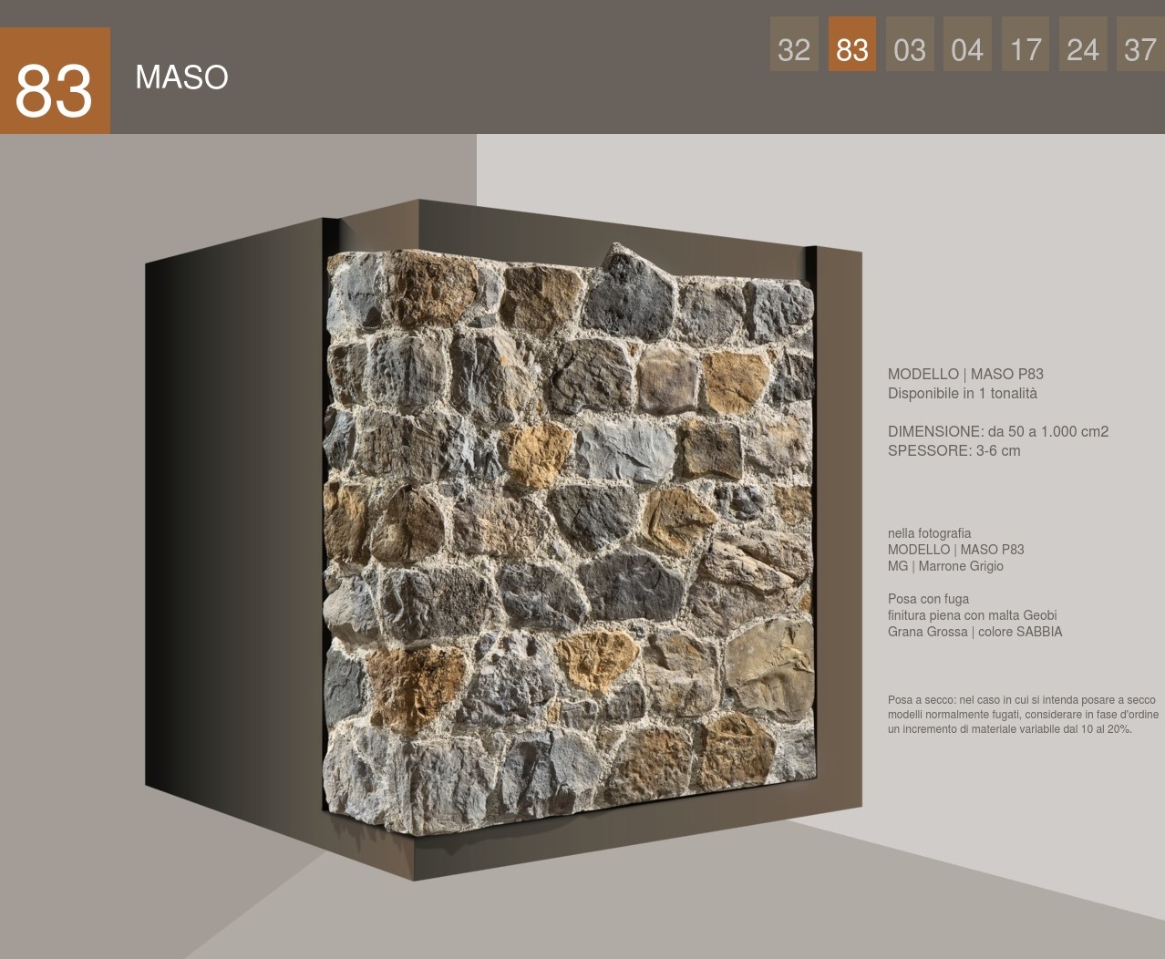 Untrimmed Stone Structure Profile Work Maso model
