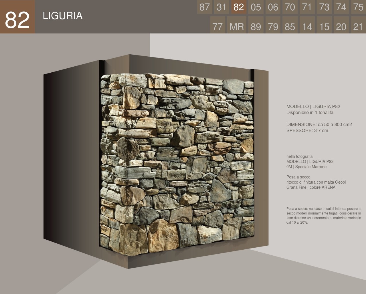 Stone Covering Spontaneous Profile Liguria Geopietra