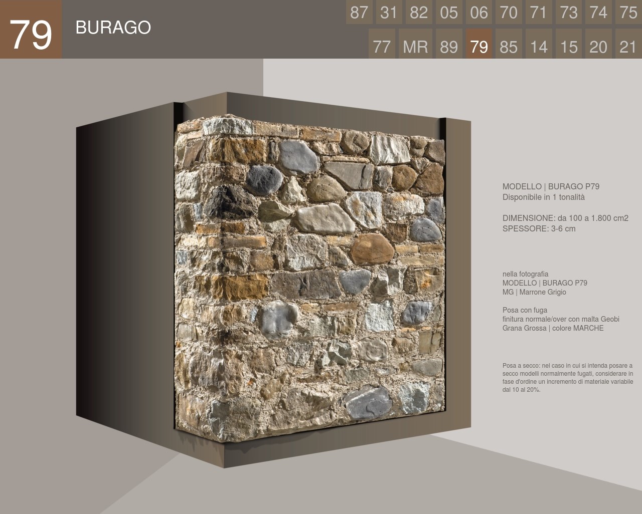 Spontaneous Profile Stone Covering Burago Geopietra