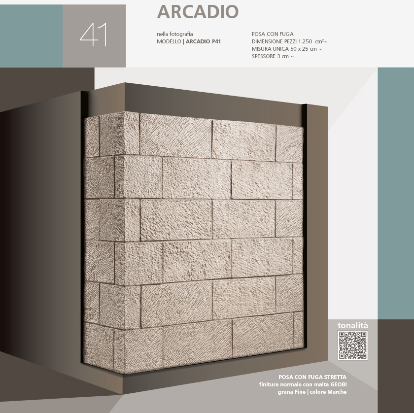 Stone cladding Castle profile Arcadio model
