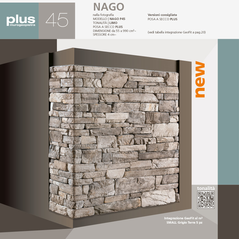Stone cladding Castle profile Nago model