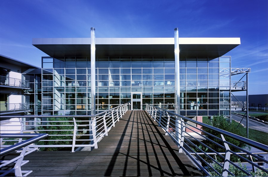 Building with Wicona door