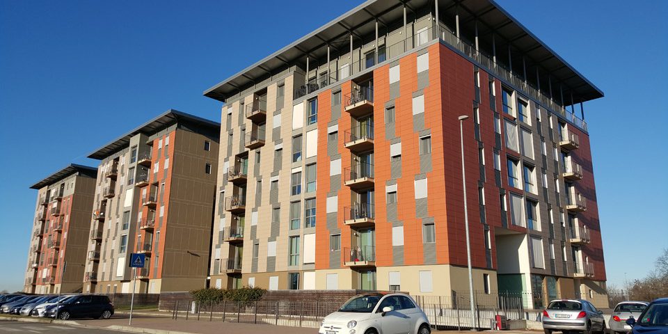 Gasbeton built apartment block