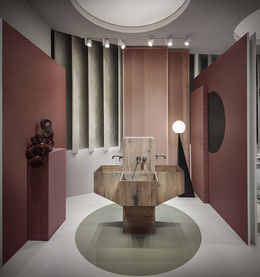 Stand de exposición como experiencia arquitectónica: Material Expression