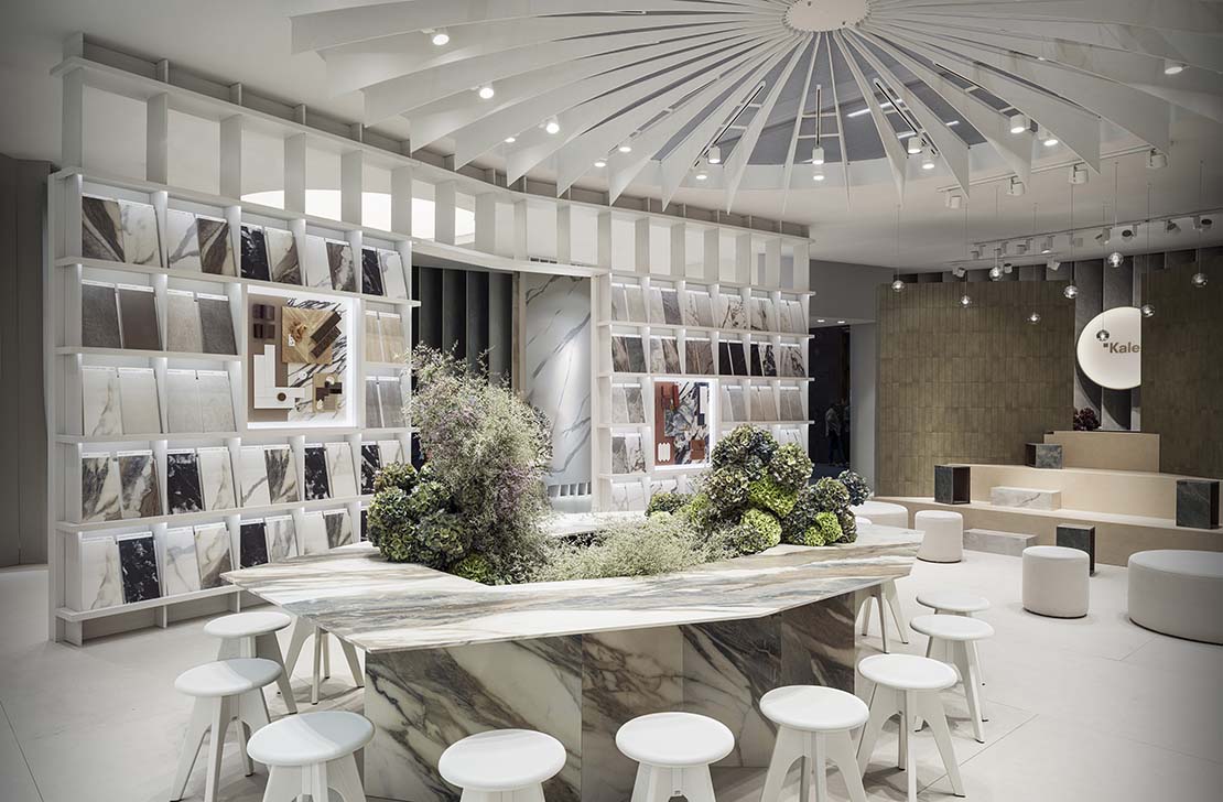 Stand de exposición como experiencia arquitectónica: Material Expression