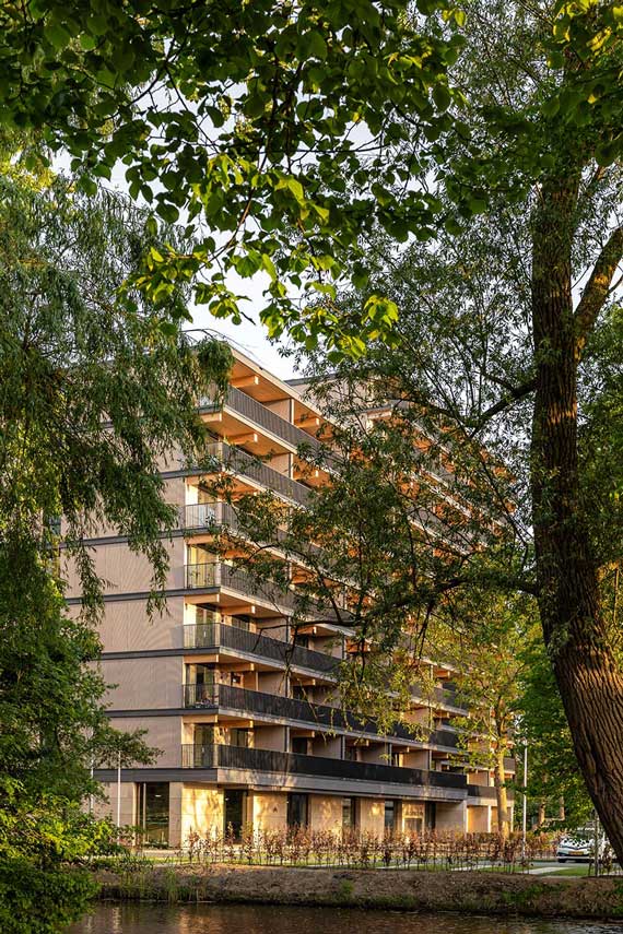 Edificio Valckensteyn: legno strutturale per 82 alloggi sociali