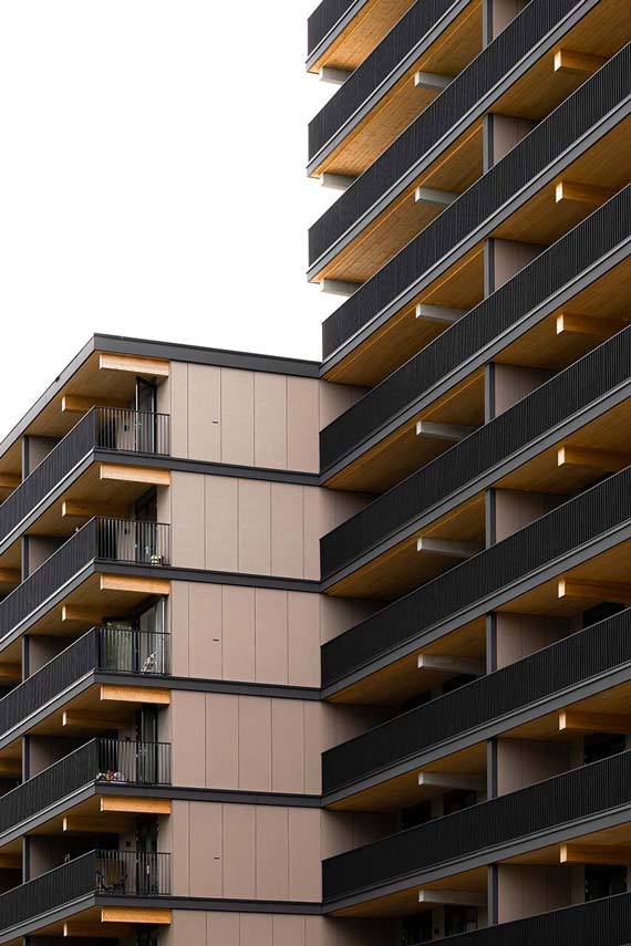 Edificio Valckensteyn: legno strutturale per 82 alloggi sociali