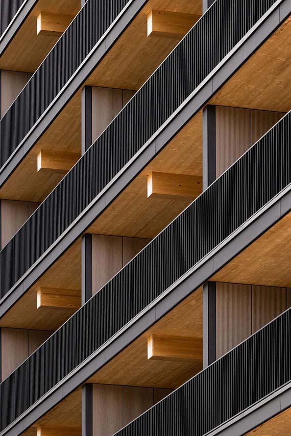 Edificio Valckensteyn: legno strutturale per 82 alloggi sociali