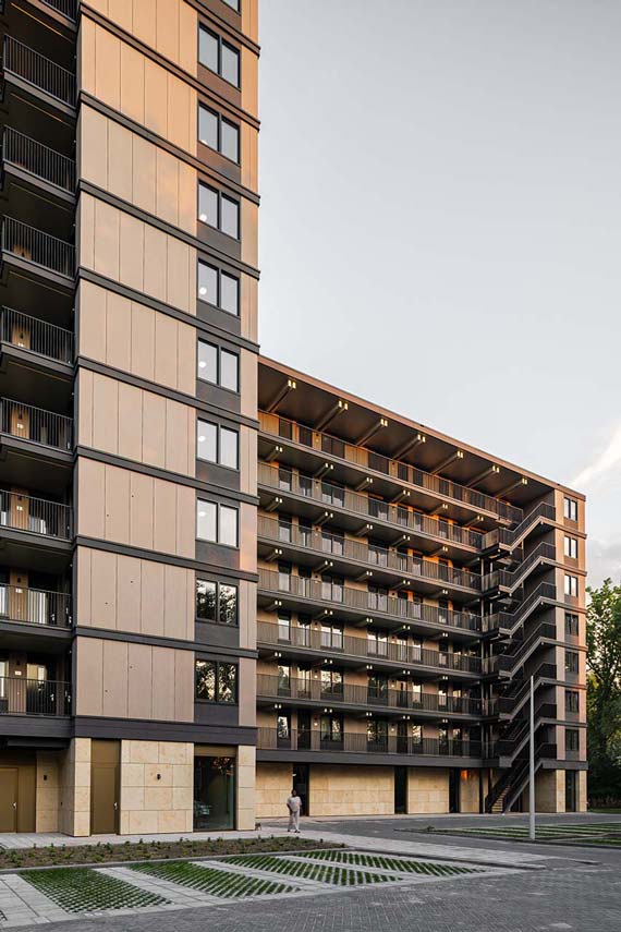 Edificio Valckensteyn: legno strutturale per 82 alloggi sociali