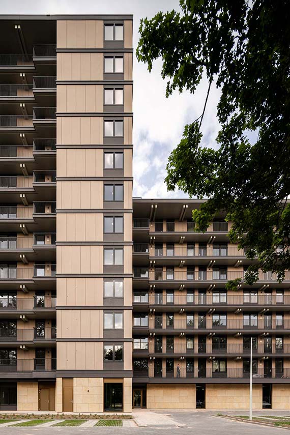 Edificio Valckensteyn: legno strutturale per 82 alloggi sociali
