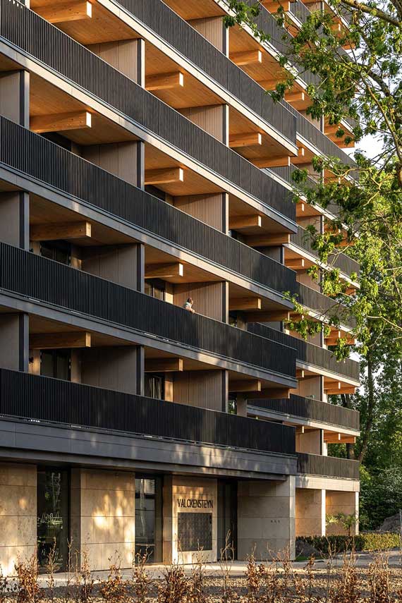 Edificio Valckensteyn: legno strutturale per 82 alloggi sociali