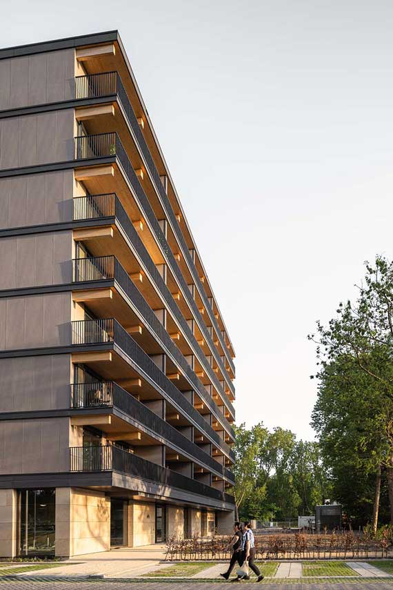 Edificio Valckensteyn: legno strutturale per 82 alloggi sociali