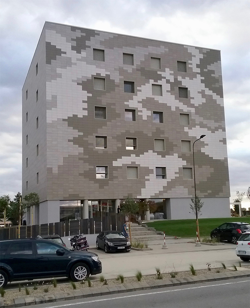 Hotel The Cube Fidenza realizzato in collaborazione con Poliespanso