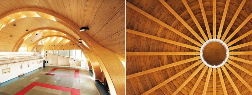 Wooden structure for large lights