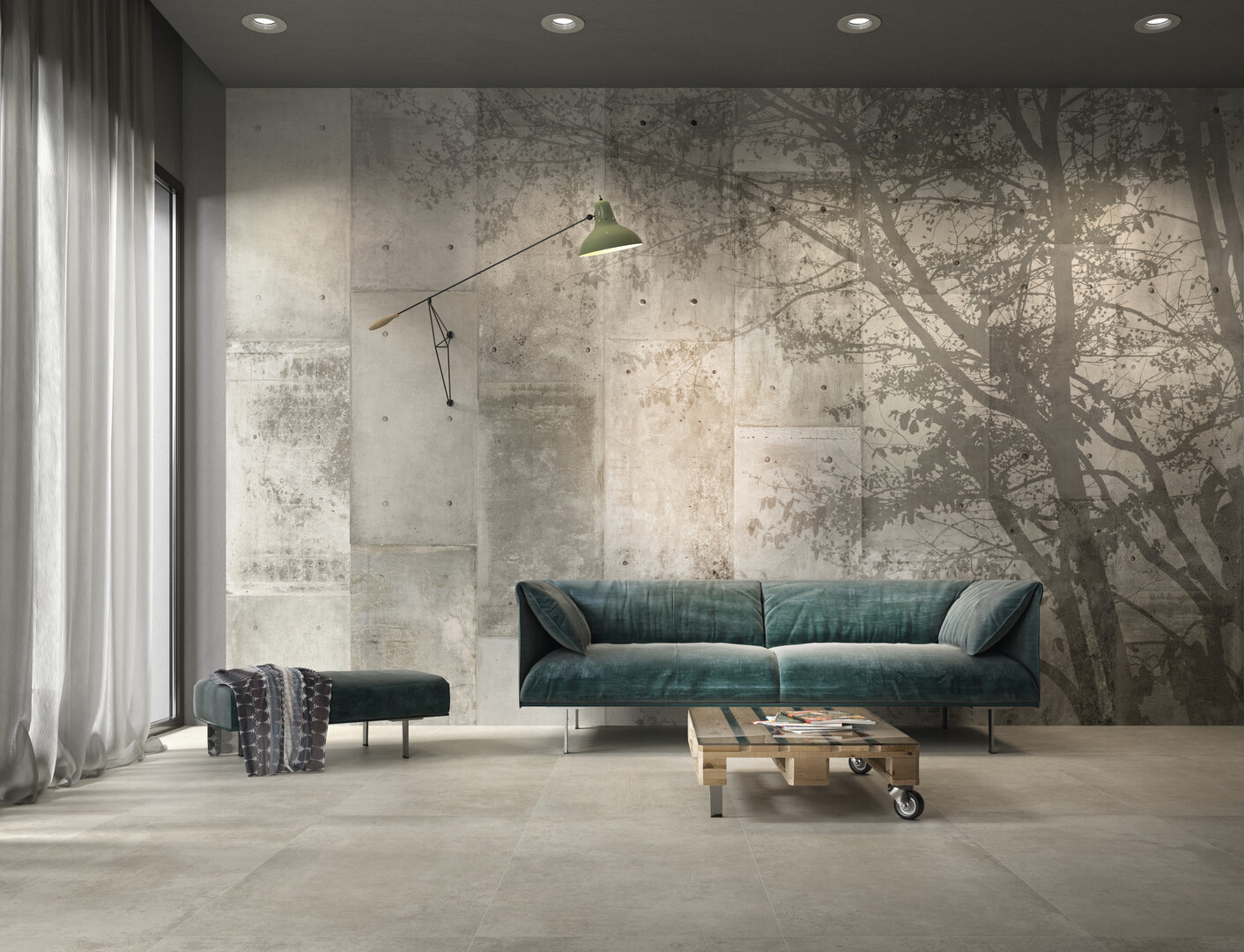 Decorazione on demand per lastre ceramiche Iris