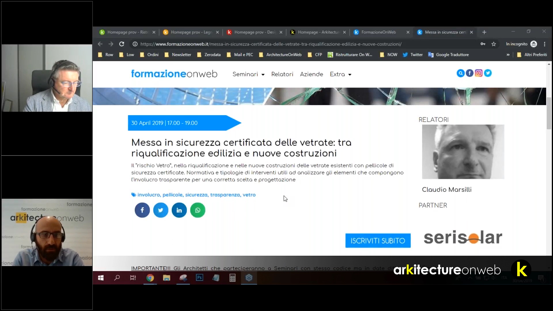 Messa in sicurezza certificata delle vetrate