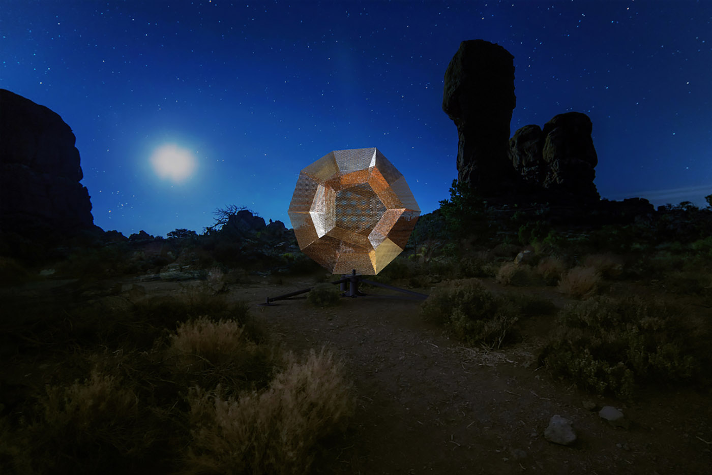 Solar Quartz, an enigmatic and dreamlike installation designed on the island of Tenerife